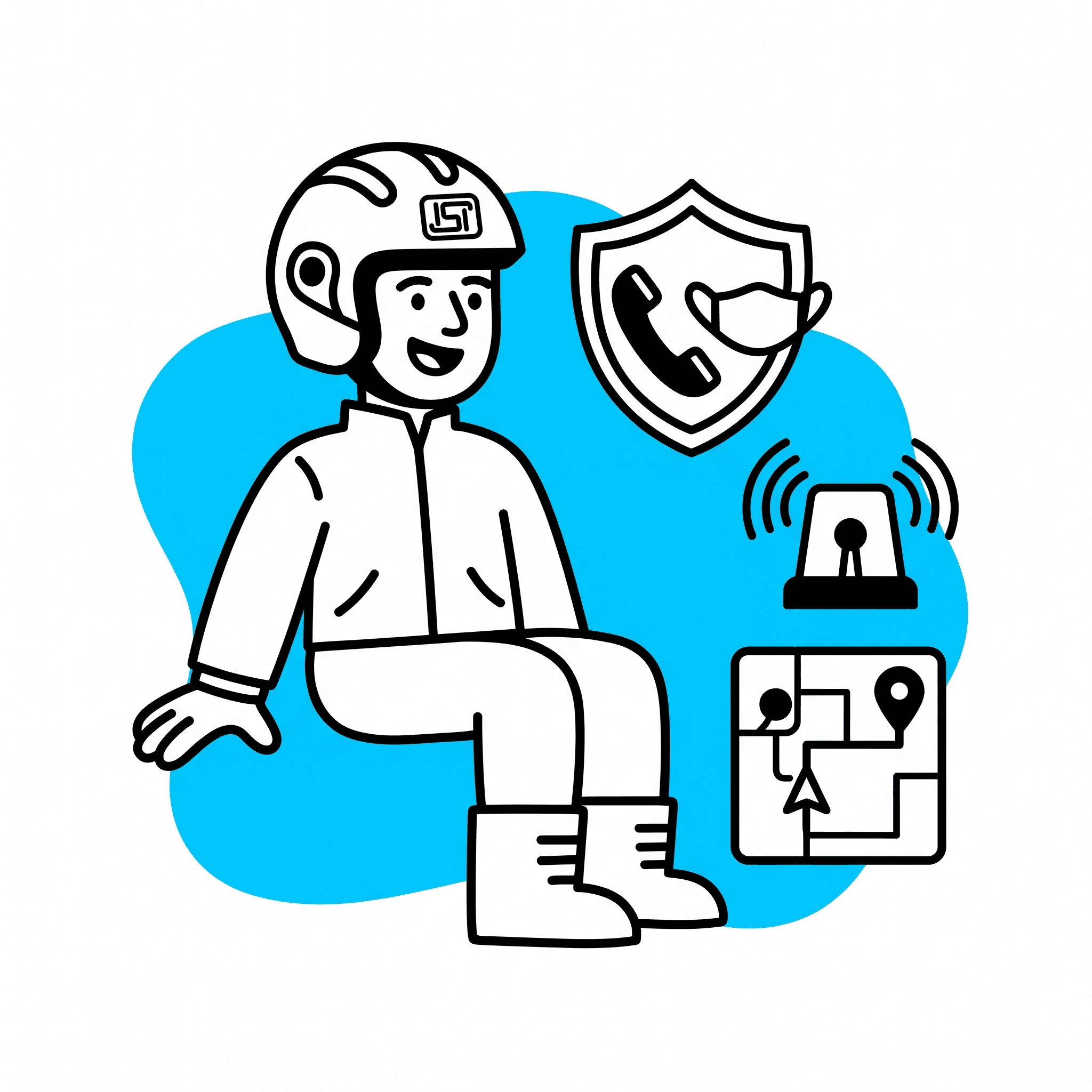 Bike buddy safety and welfare protection