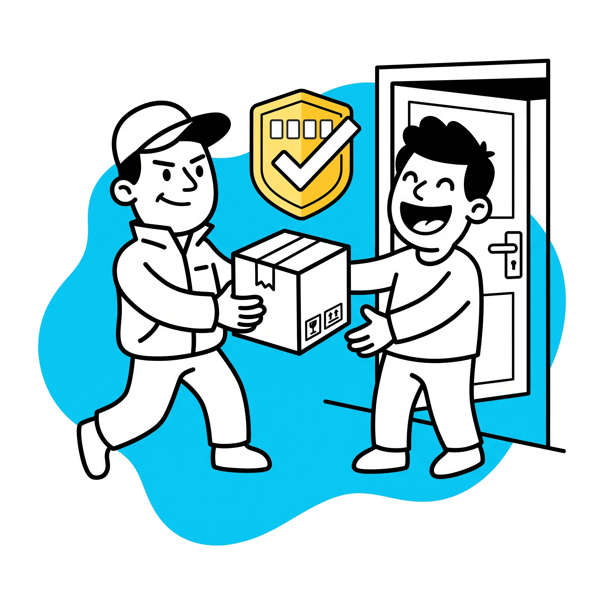 Courier welfare protection and OTP delivery confirmation