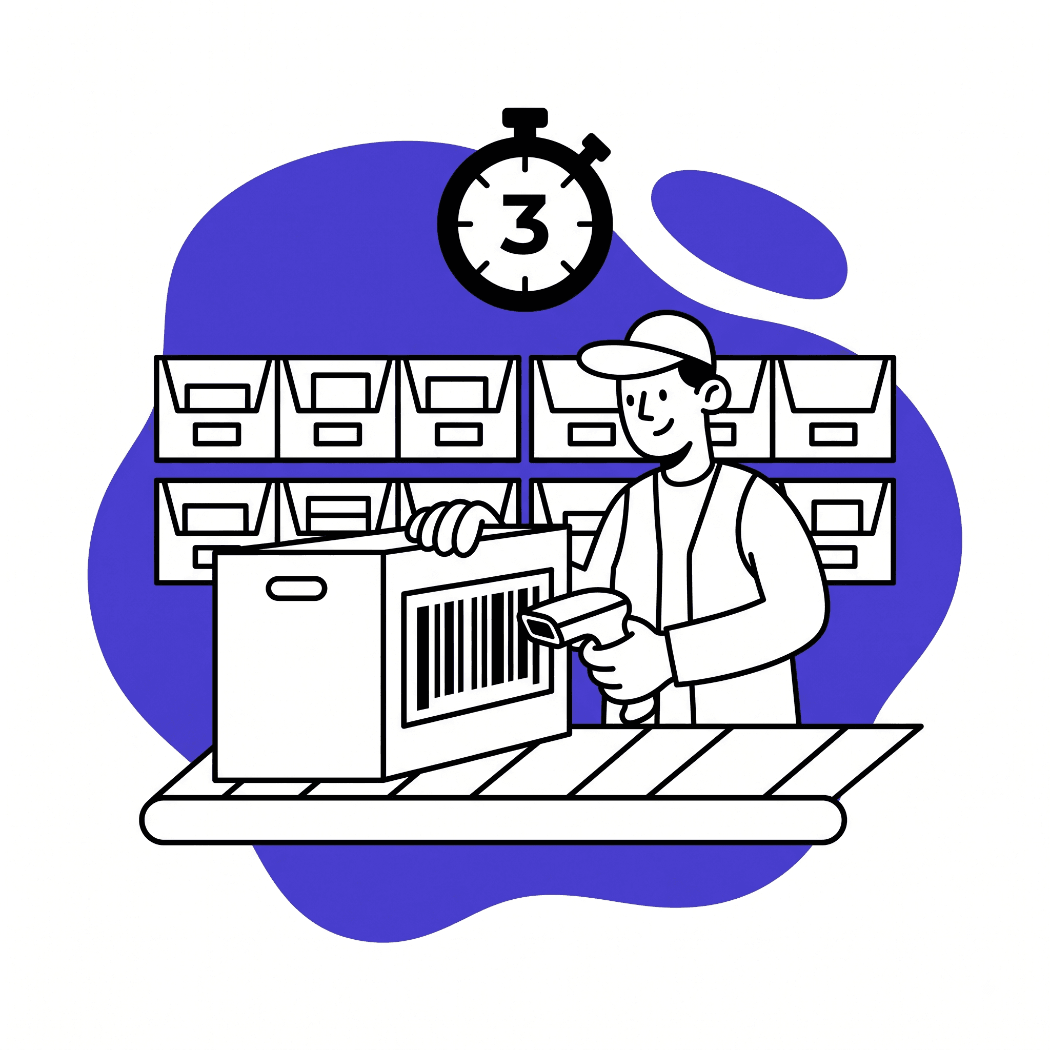 Darkstore micro-warehouse fulfillment and packing speed