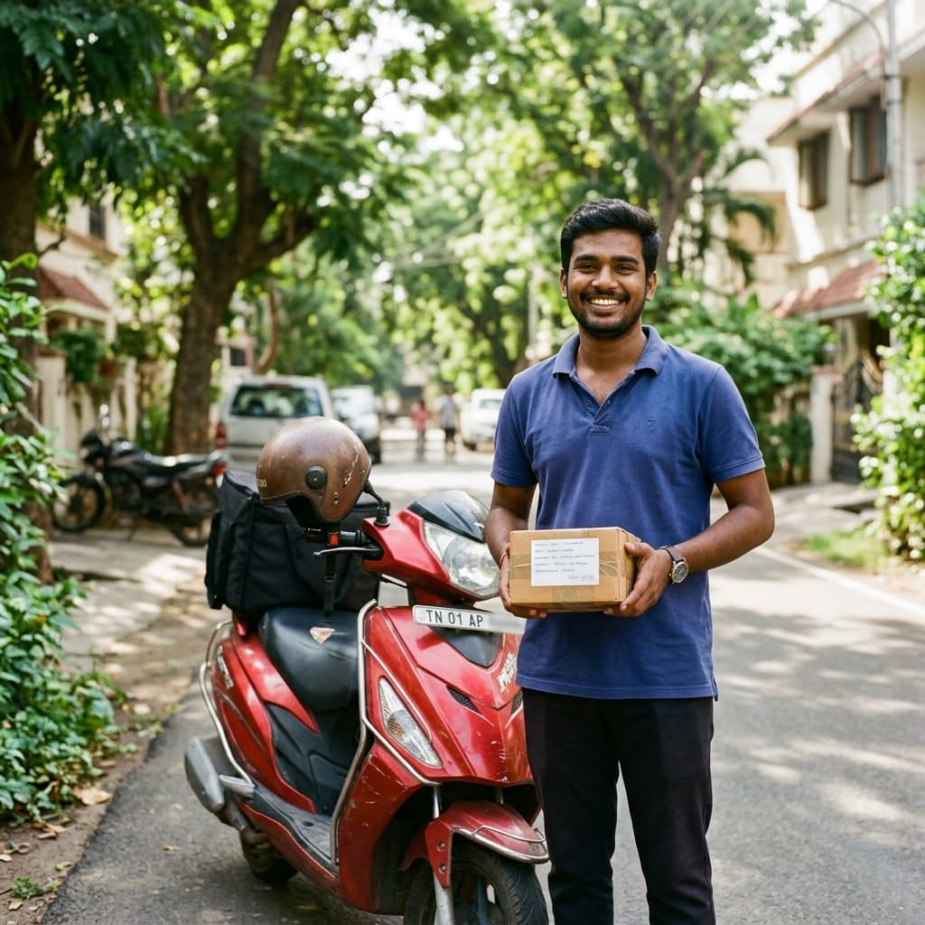 Deliver as courier hero